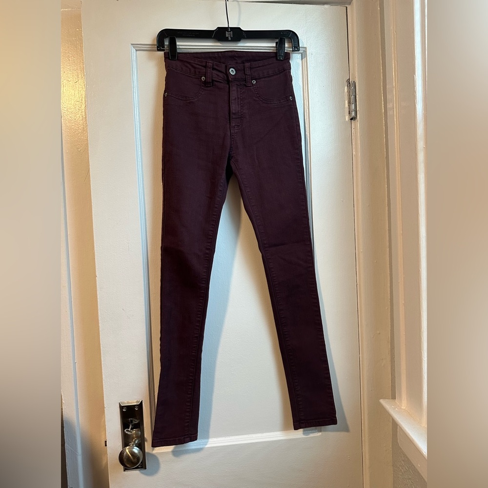 Carmar Burgundy High Waisted Skinny Jeans